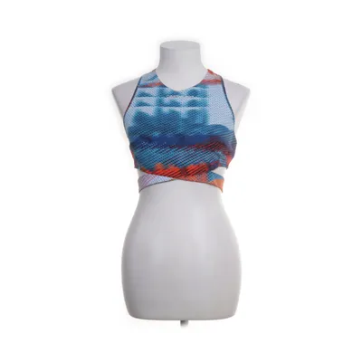 Crop top (Blauw, Meerkleurig) van Calvin Klein Jeans Elastaan, Polyamide