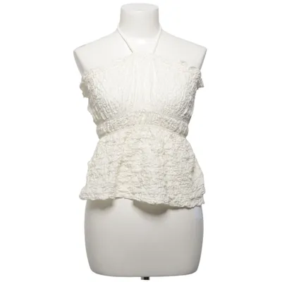 Top tube (Blanc) de Gina Tricot Coton, Élasthane, Polyester