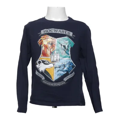 Långärmad t-shirt (Blå, Flerfärgad) från Harry Potter Polyester, Återvunnen bomull