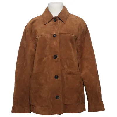 Leather jacket (Brown) from Zara Leather Collection Leather