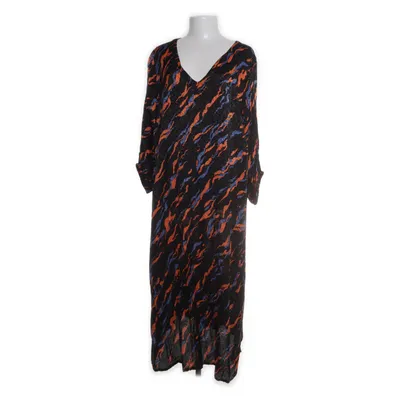 Jurk (Zwart, Blauw, Oranje) van Zizzi Viscose