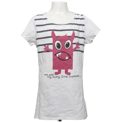 T-shirt (Wit, Meerkleurig) van Crash One Katoen, Elastaan