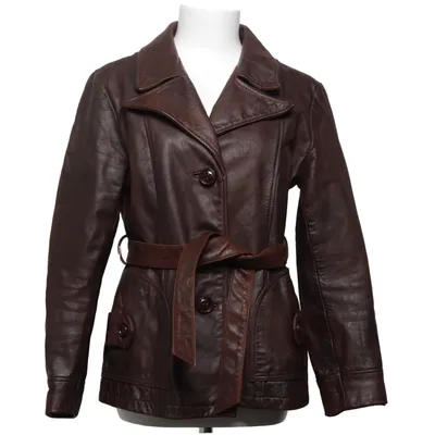 Leather jacket (Brown) from Guess Leather, Polyester