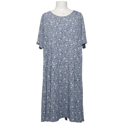 Jurk (Blauw, Wit, Zwart) van Isolde Elastaan, Polyester