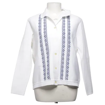 Strickjacke (Weiß, Blau) von Diolen Loft Polyester
