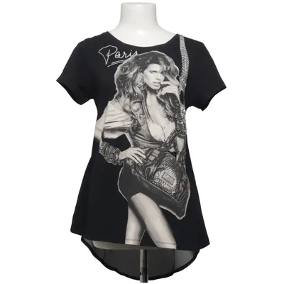 T-shirt (Zwart) van Saxx Katoen, Elastaan