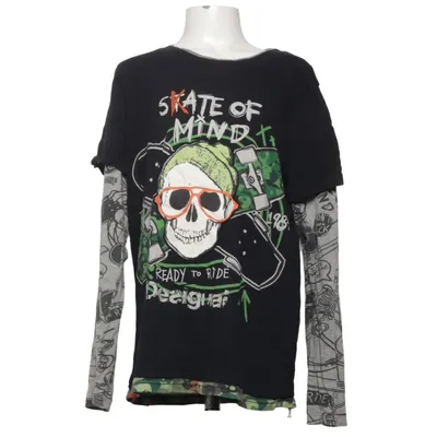 Lange mouwen shirt (Zwart, Meerkleurig) van Desigual Katoen, Polyester