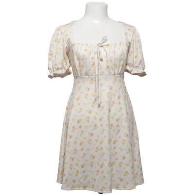 Klänning (Vit, Gul, Flerfärgad) från Miss Selfridge Elastan, Polyester