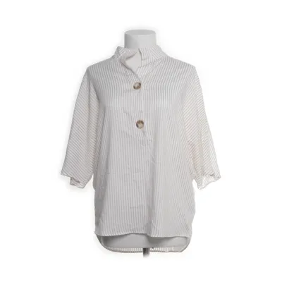 Kortærmet skjorte (Hvid, Beige) fra Koton Viscose, Polyester