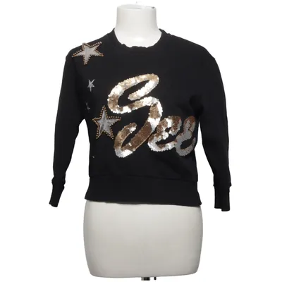 Sweatshirt (Black, Multicolored) from R jeans Cotton