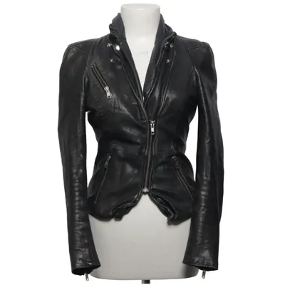 Biker jacket (Black) from Muubaa Cotton, Leather, Polyester
