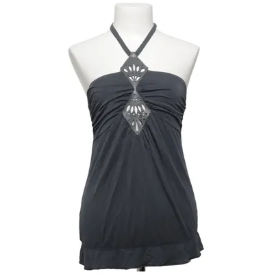 Halter neck top (Gray) from Mango Elastane, Viscose