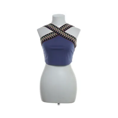 Crop top (Blauw, Meerkleurig) van Emery Rose Elastaan, Polyester