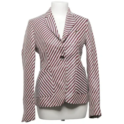 Blazer (Red, White) from Mauro Grifoni Acetate, Cotton, Polyamide, Polyester, Viscose