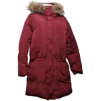 Down coat (Red) from Lempelius Feather, Polyamide, Polyurethane