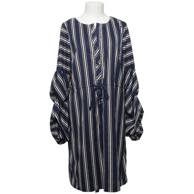 Shirt dress (Blue, White) from Adrianna Papell Elastane, Polyester