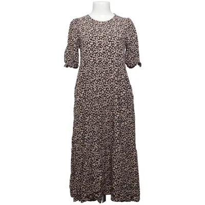 Maxi jurk (Zwart, Beige) van Zara Viscose