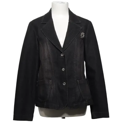 Jeansjacka (Svart, Grå) från Zagora Bomull, Elastan, Polyamid