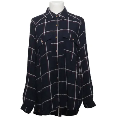 Flanellen overhemd (Blauw, Wit) van Gina Viscose