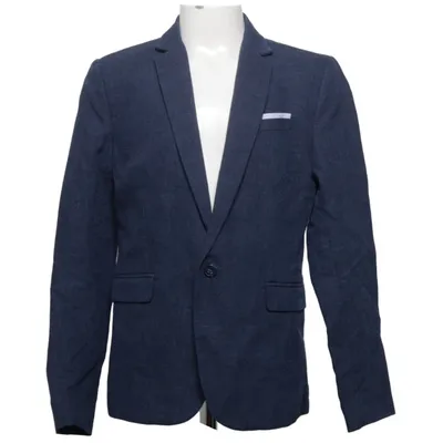 Kavaj (Blå) från H&M Bomull, Linne, Polyester