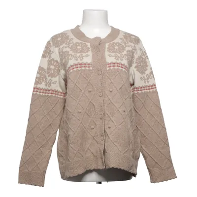 Cardigan (Beige, White) from Gudrun Sjödén Cotton, Polyamide, Wool