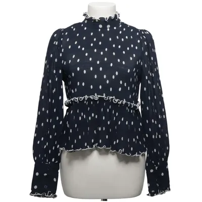 Blus (Blå, Vit) från Ganni Polyester