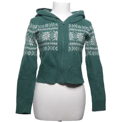 Cardigan (Grøn, Hvid) fra Zara Trafaluc Nylon, Uld