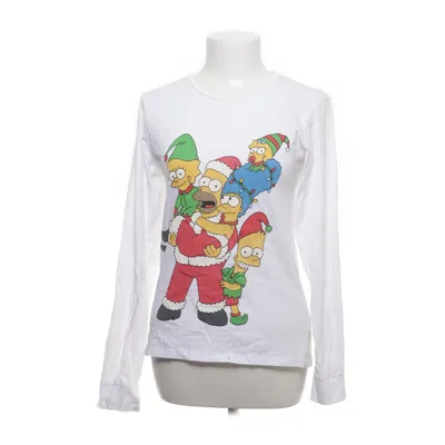 Långärmad t-shirt (Vit, Flerfärgad) från The Simpsons Bomull