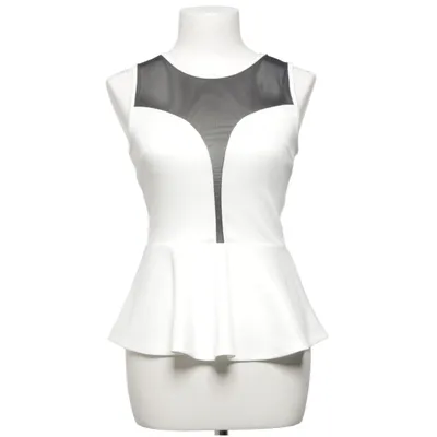 Top péplum (Blanc, Noir) de Forever 21