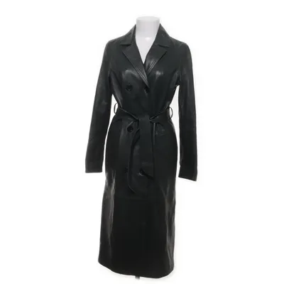 Veste longue en cuir (Vert) Cuir