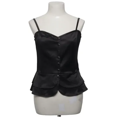 Peplum top (Zwart) van H&M Katoen, Elastaan, Polyester