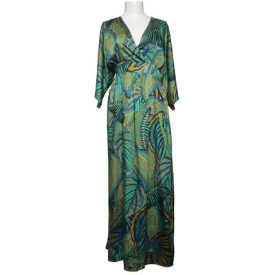Maxi jurk (Groen, Blauw, Geel, Meerkleurig) van United Colors of Benetton Polyester