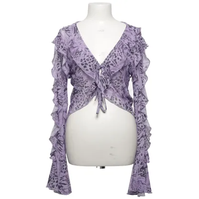 Slå-om bluse (Lilla) fra Cras Elastan, Genanvendt polyester