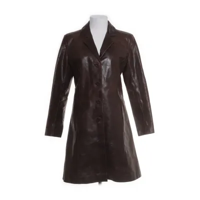 Leather coat (Brown) from Aviatrix Polyester, Leather