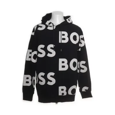 Capuchon sweater (Zwart, Meerkleurig) van Hugo Boss Katoen, Elastaan