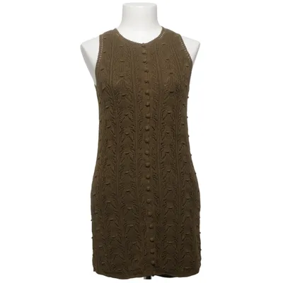 Dress (Green) from La Maille Sézane Cotton, Polyamide, Polyester, Viscose