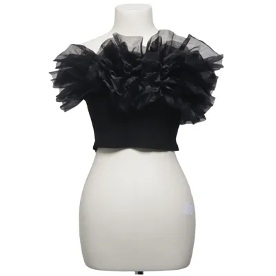 Tubetop (Organza Frill Singlet) fra Costes Studio Bomuld, Elastan, Polyester