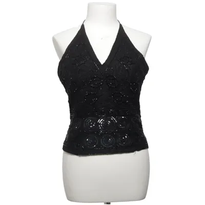 Halter neck top (Black) from Aftershock Silk, Viscose