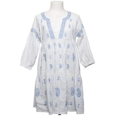 Robe (Blanc, Bleu) de By Malina Coton