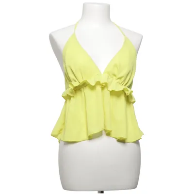 Halter neck top (Yellow) from Adoore Polyester