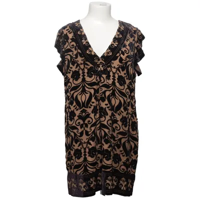 Robe (Noir, Beige) de Halé Bob Soie, Viscose