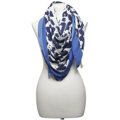 Shawl (Blue, White) from Vivi Mari Recycled polyester