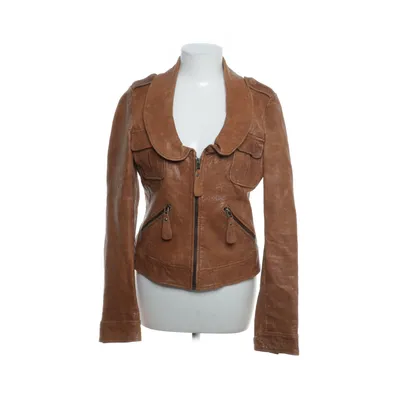 Veste en cuir (NL-1114) de No.L.ita Coton, Cuir, Polyester