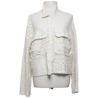 Cardigan (Wit) van VILA Polyester, Gerecycled katoen