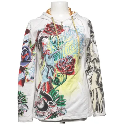 Capuchon sweater (Wit, Meerkleurig) van Christian Audigier