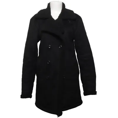 Veste en peau de mouton retournée (Noir) de Indigo Polyester