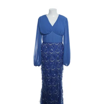Aftonklänning (Blå, Silverfärgad) från Miss Ord Bomull, Polyester