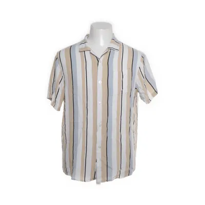 Short sleeve shirt (Beige, White) from Pier One Viscose
