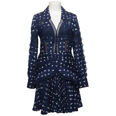 Jurk (Blauw, Wit) van Self-Portrait Polyester