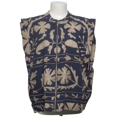 Vest (Blue, Beige) from Love & Divine Cotton